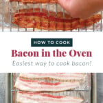 Cook bacon oven