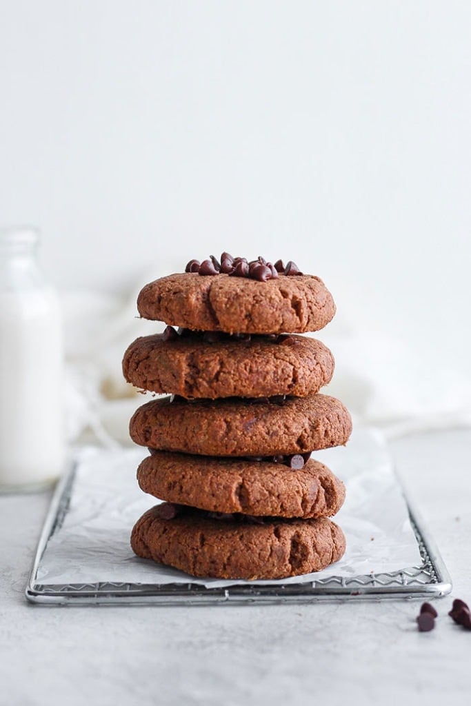 Chocolate Peanut Butter Protein Cookies 