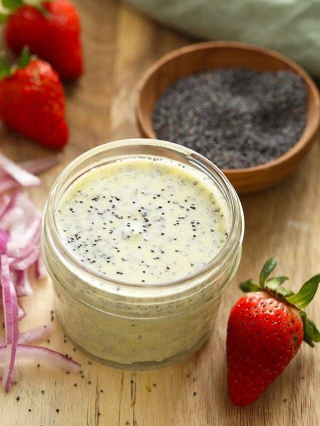 Homemade Poppy Seed Dressing Fit Foodie Finds   Cropped Poppyseed Dressing 2 