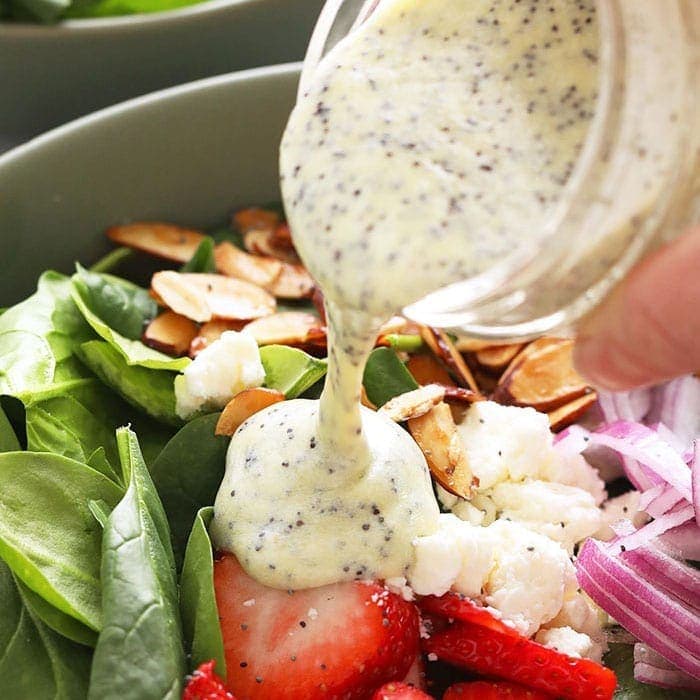 Homemade poppyseed dressing