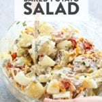 Potato salad bowl.
