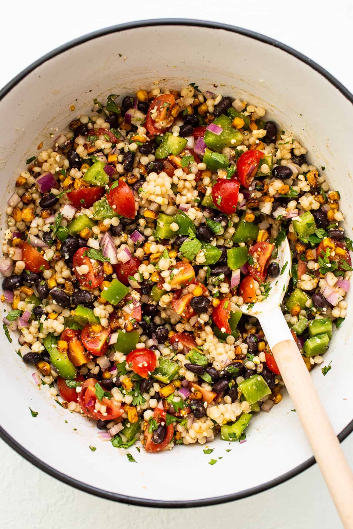 Black Bean Couscous Salad - Fit Foodie Finds