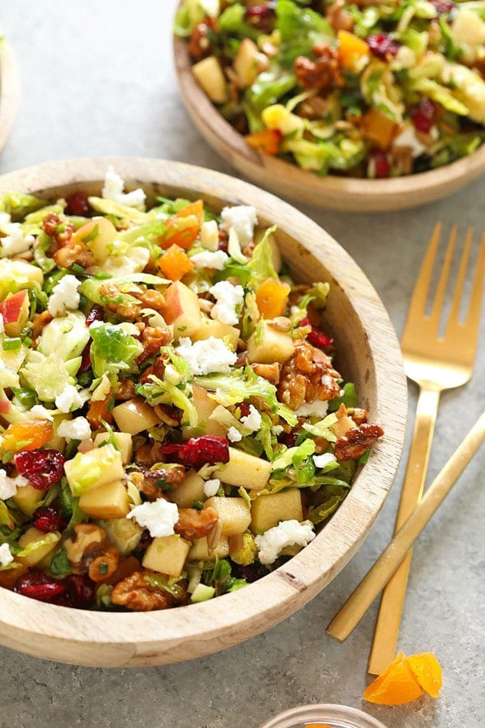 shaved brussel sprout salad