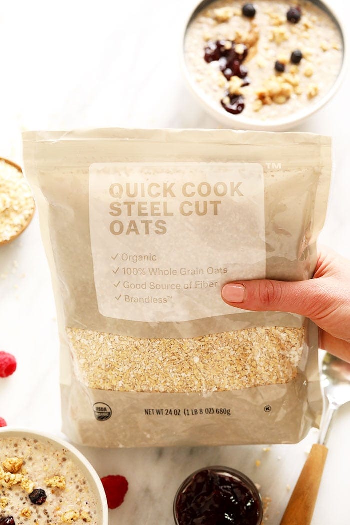 Overnight Crockpot Steel Cut Oatmeal - Make Healthy Easy - Jenna