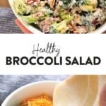 healthy broccoli salad with bacon