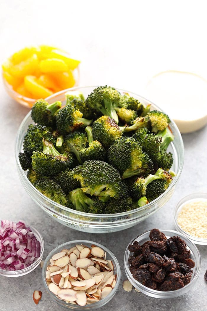 Asian Broccoli Salad Ingredients.