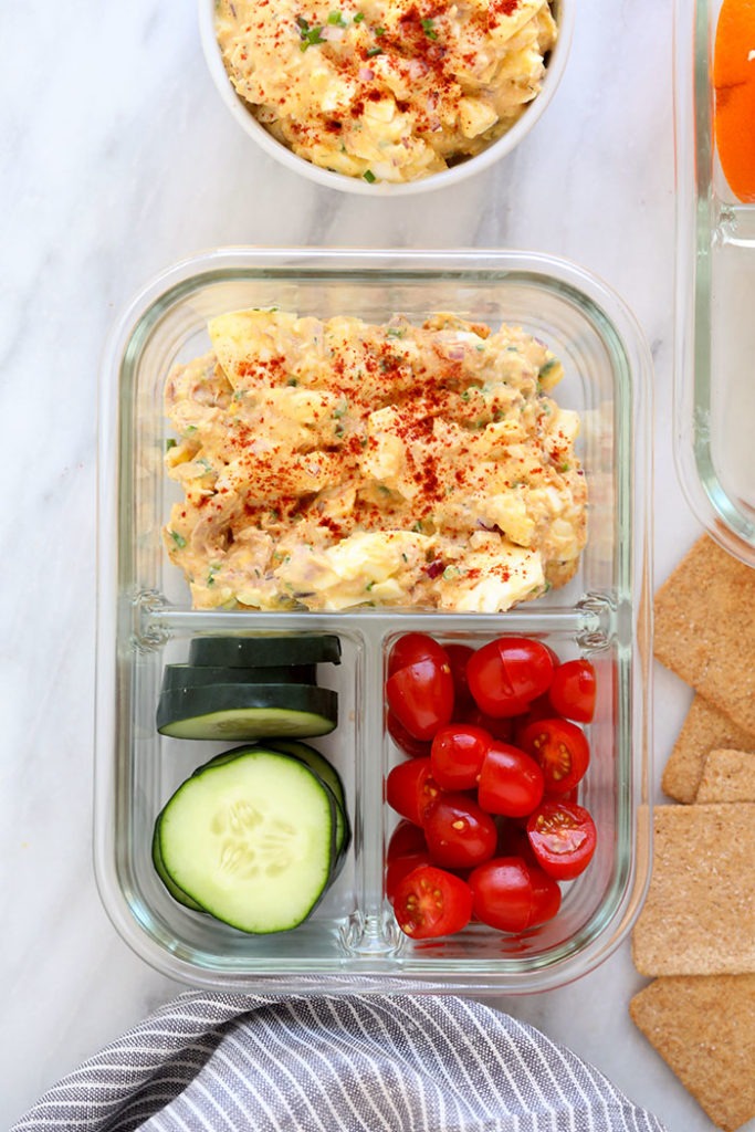 Tuna Salad with Egg (20g protein) - Fit Foodie Finds