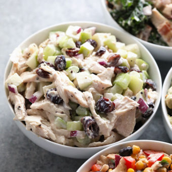Simple Greek Yogurt Chicken Salad - Fit Foodie Finds