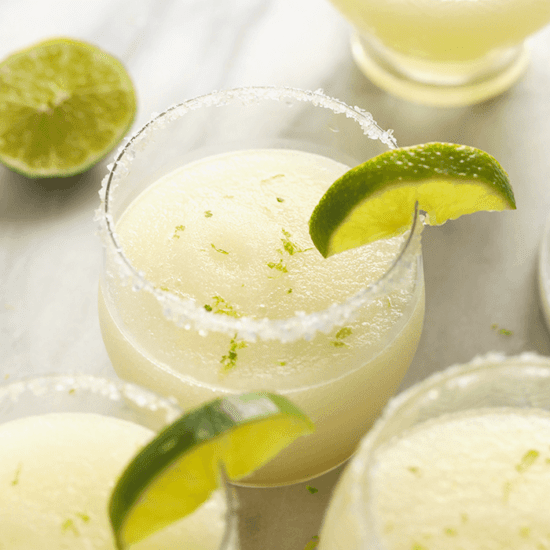 Frozen Margaritas with lime