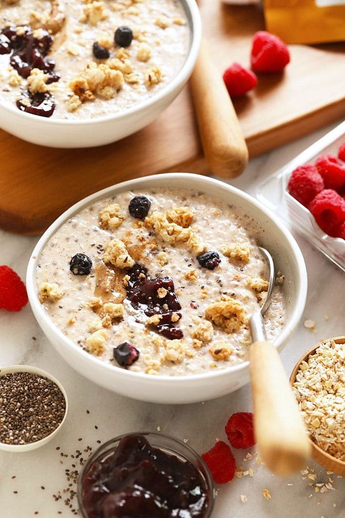 Easy Overnight Steel Cut Oats (Make Ahead Breakfast) - Fit Foodie Finds