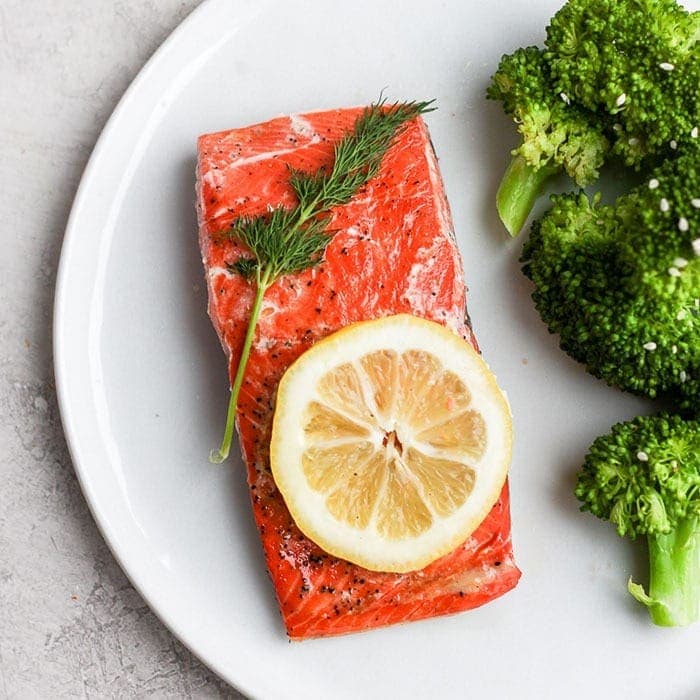 Sous Vide Salmon Dinner with Stasher Bag