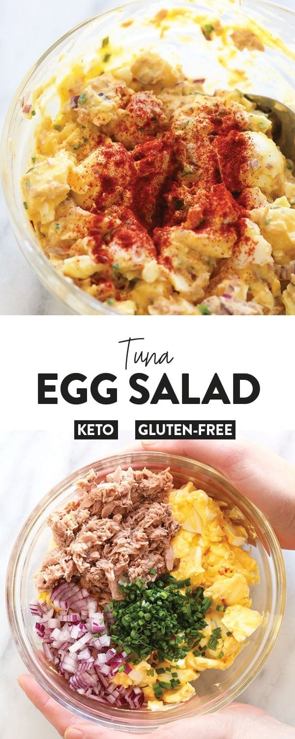 Tuna Salad with Egg (20g protein) - Fit Foodie Finds