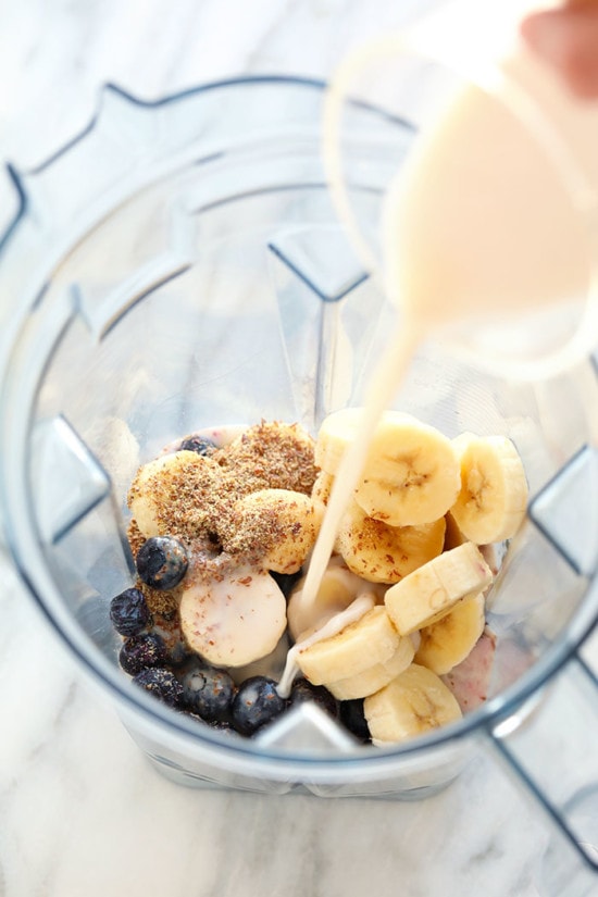 Go-To Blueberry Banana Smoothie - Fit Foodie Finds