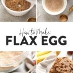 Instructions on making a flax egg.