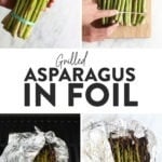 Grilled asparagus in foil