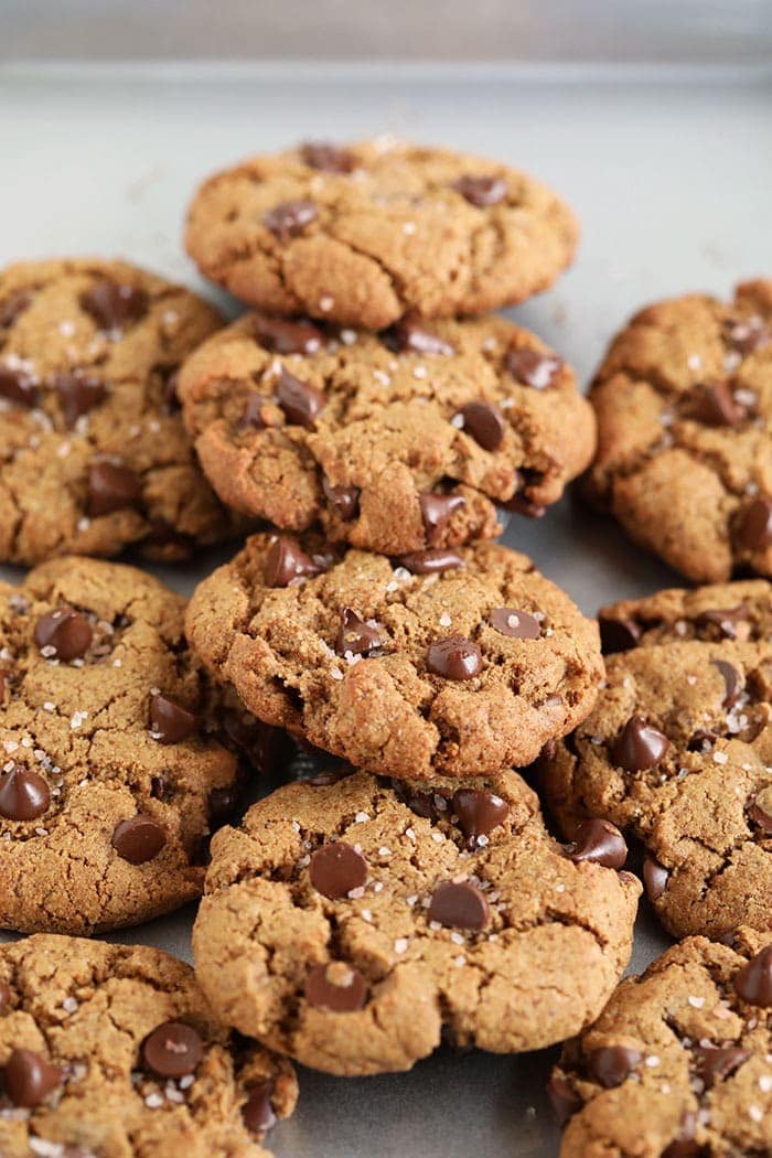 cookies on baking sheet