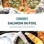 salmon in foil pin