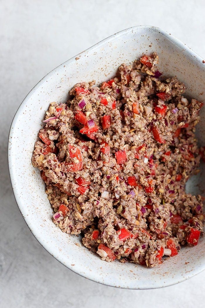 Black bean burger mixture