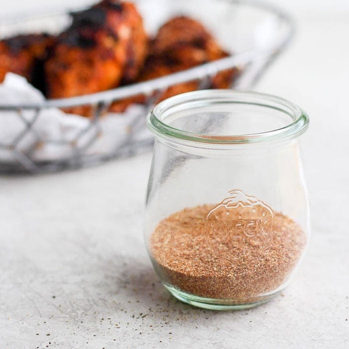 dry rub for chicken in a jar