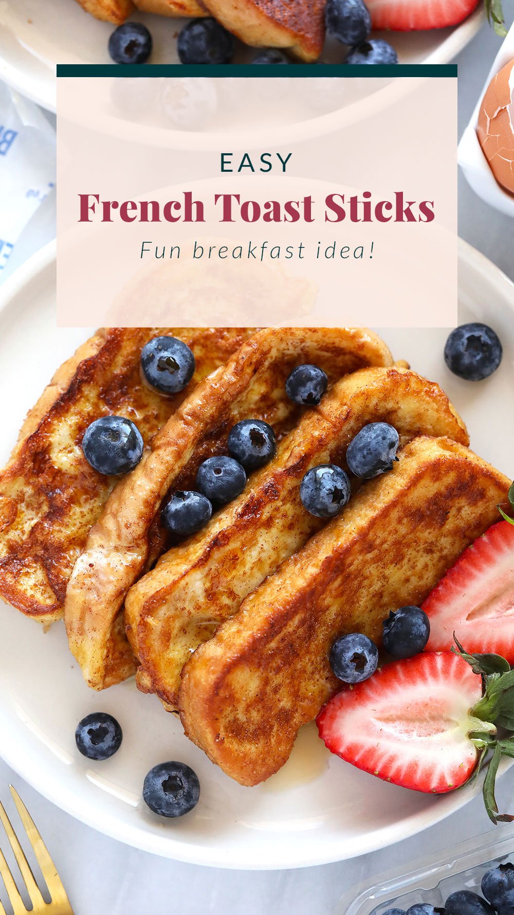 Homemade French Toast Sticks (with cinnamon sugar!) - Fit Foodie Finds