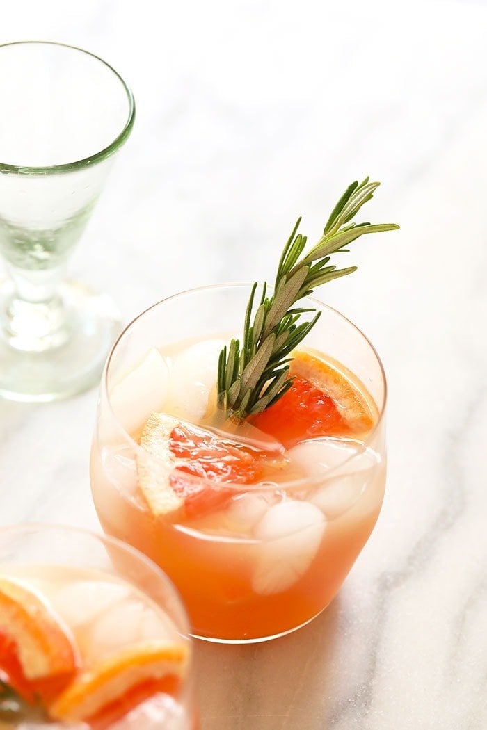 Say hello to summer with this pretty rosemary paloma cocktail