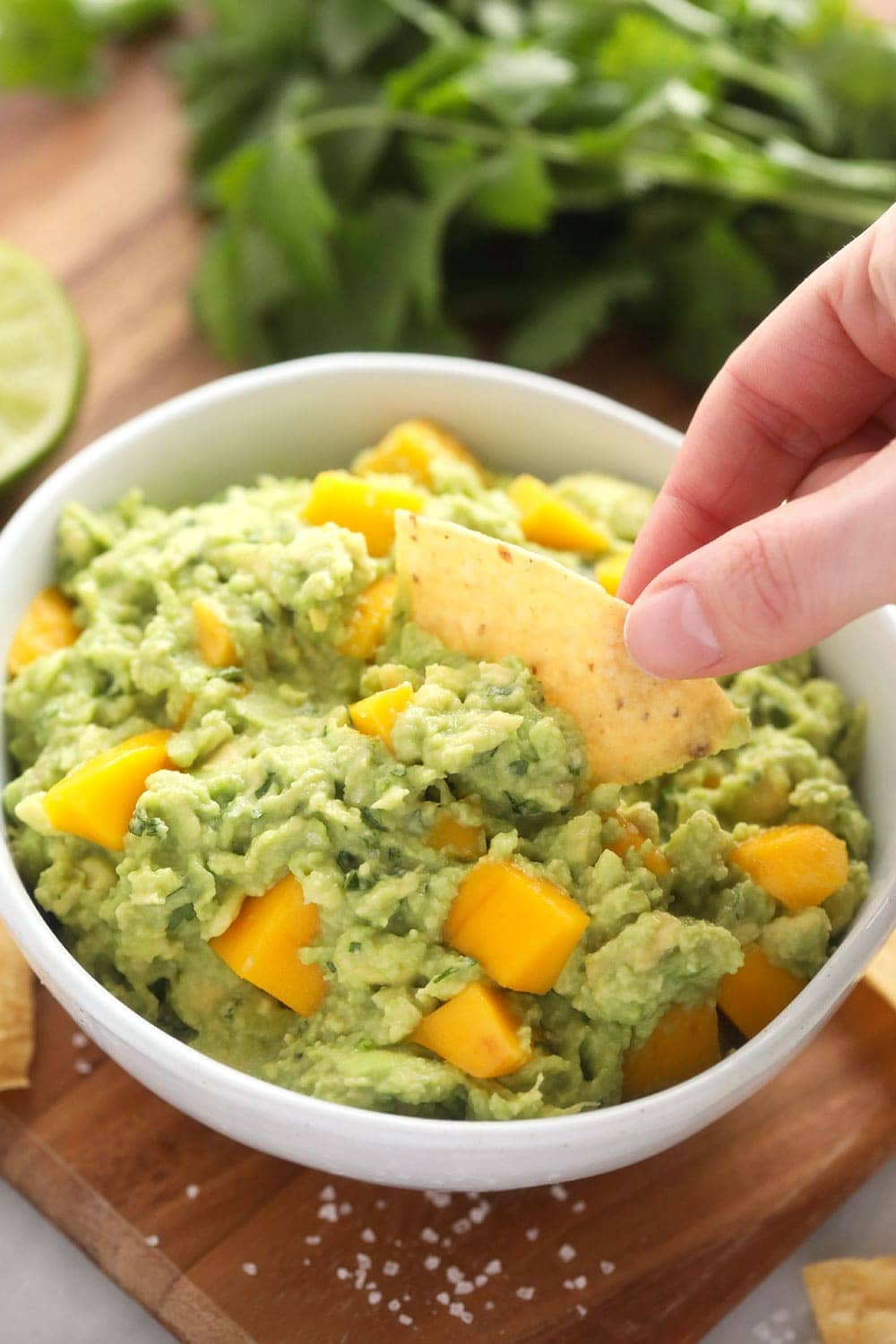 Mango Guacamole (Simple &amp; Irresistable) - Fit Foodie Finds