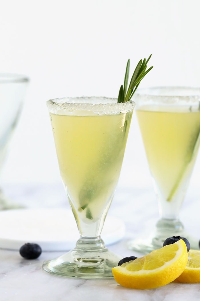 lemon drop martini in a glass