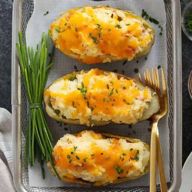 Baked Potatoes in Foil (oven & grill) - Fit Foodie Finds