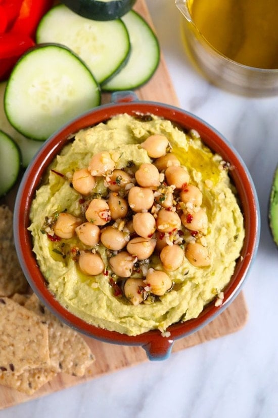 Avocado Hummus - Fit Foodie Finds