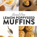 Almond butter infused lemon poppy seed muffins.