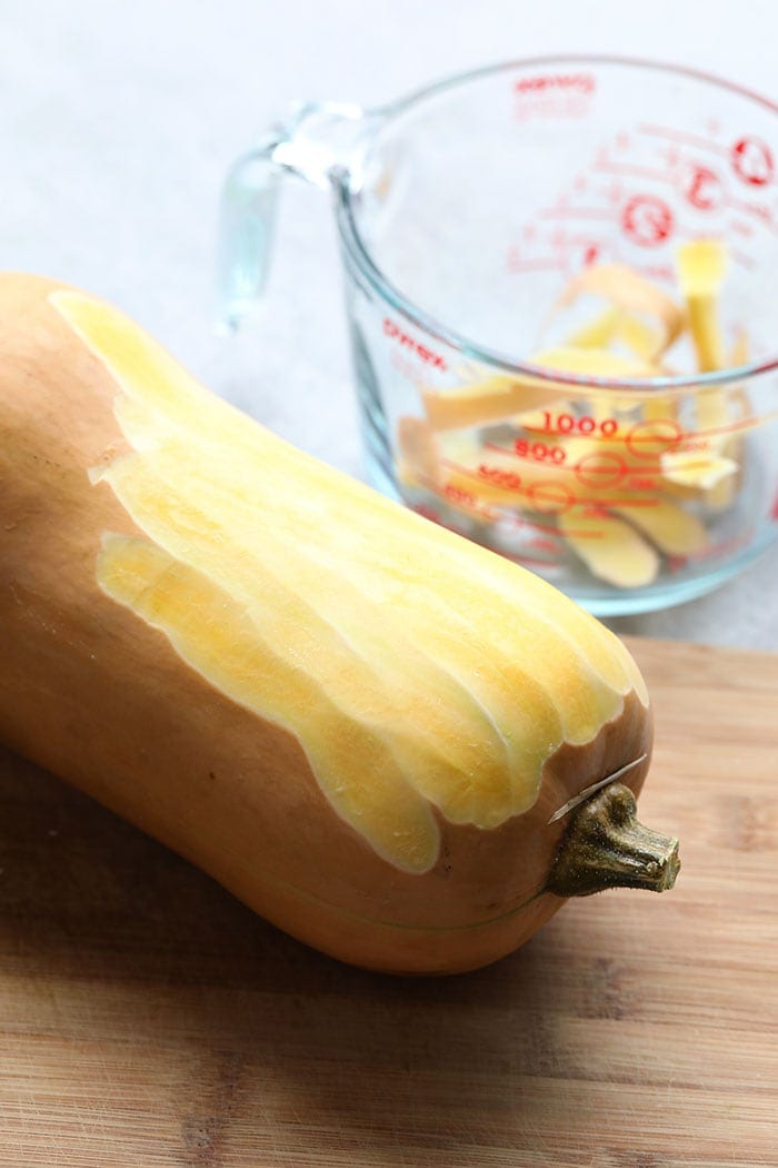 peeled butternut squash