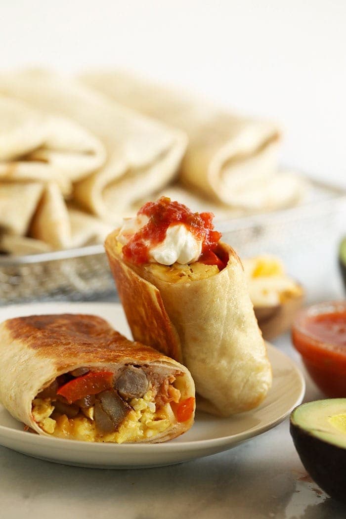 Fajita Breakfast Burritos Fit Foodie Finds