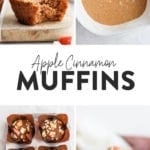 healthy apple cinnamon muffins