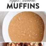 healthy apple cinnamon muffins
