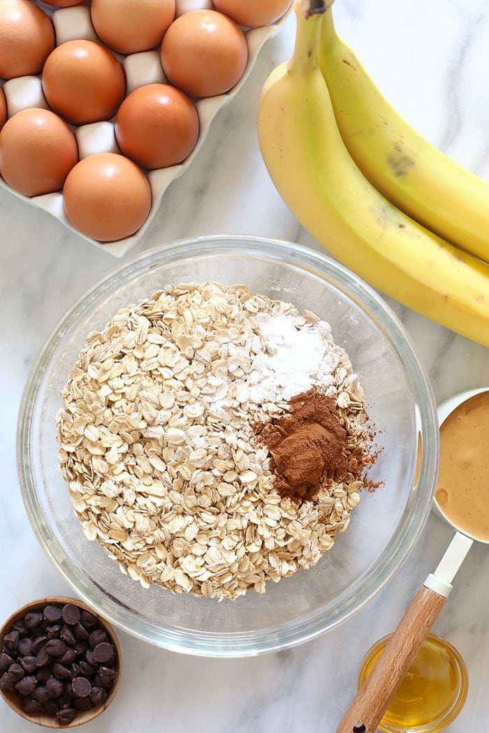 Peanut Butter Chocolate Chip Baked Oatmeal Cups Fit Foodie Finds