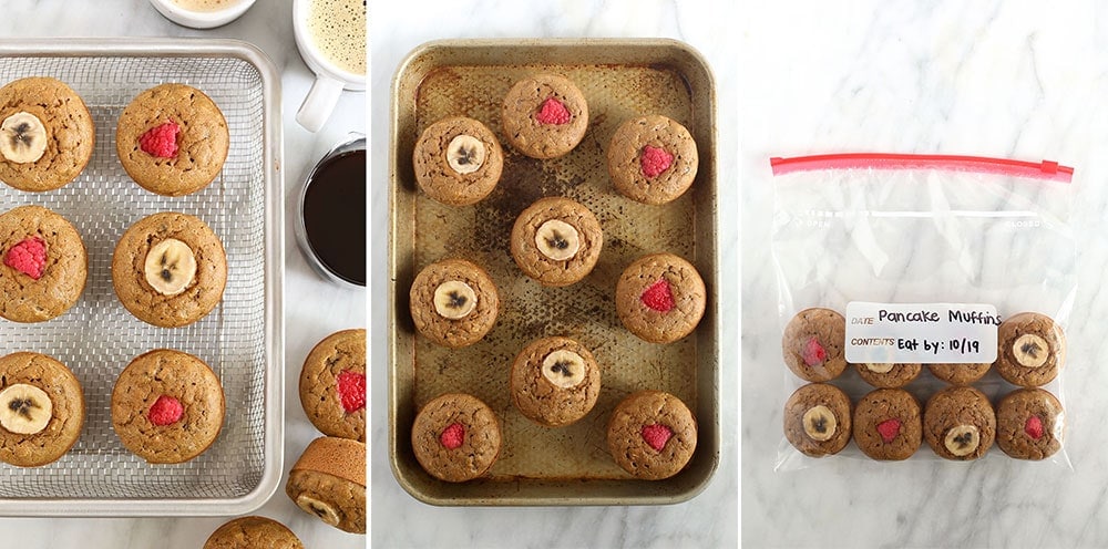 photos of banana pancake muffins