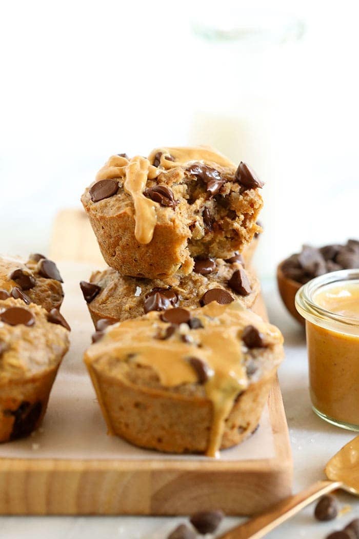 Peanut Butter Chocolate Chip Baked Oatmeal Cups Fit Foodie Finds