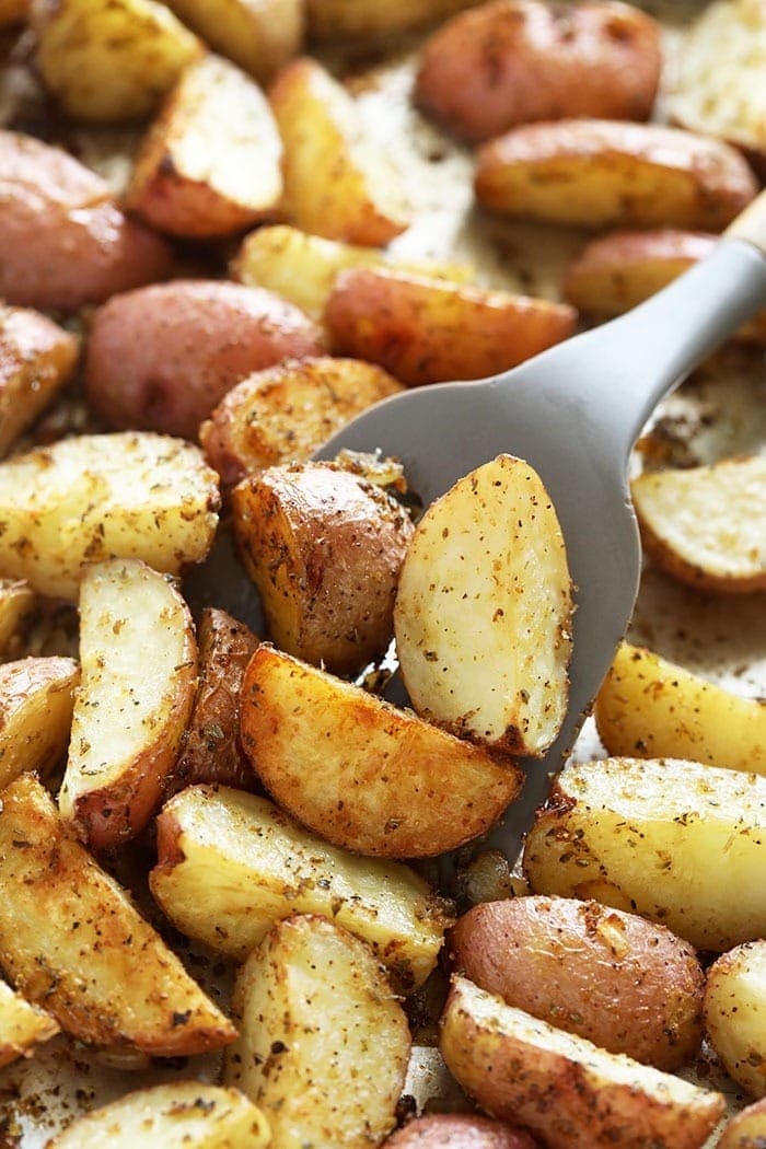 Roasted Red Potatoes Recipe {Oven Baked with Crispy Skin}