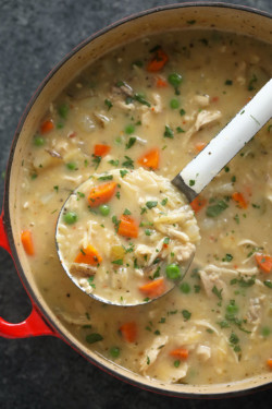 Creamy Chicken Orzo Soup - Fit Foodie Finds