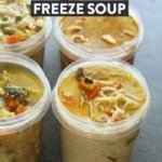 Freeze soup.
