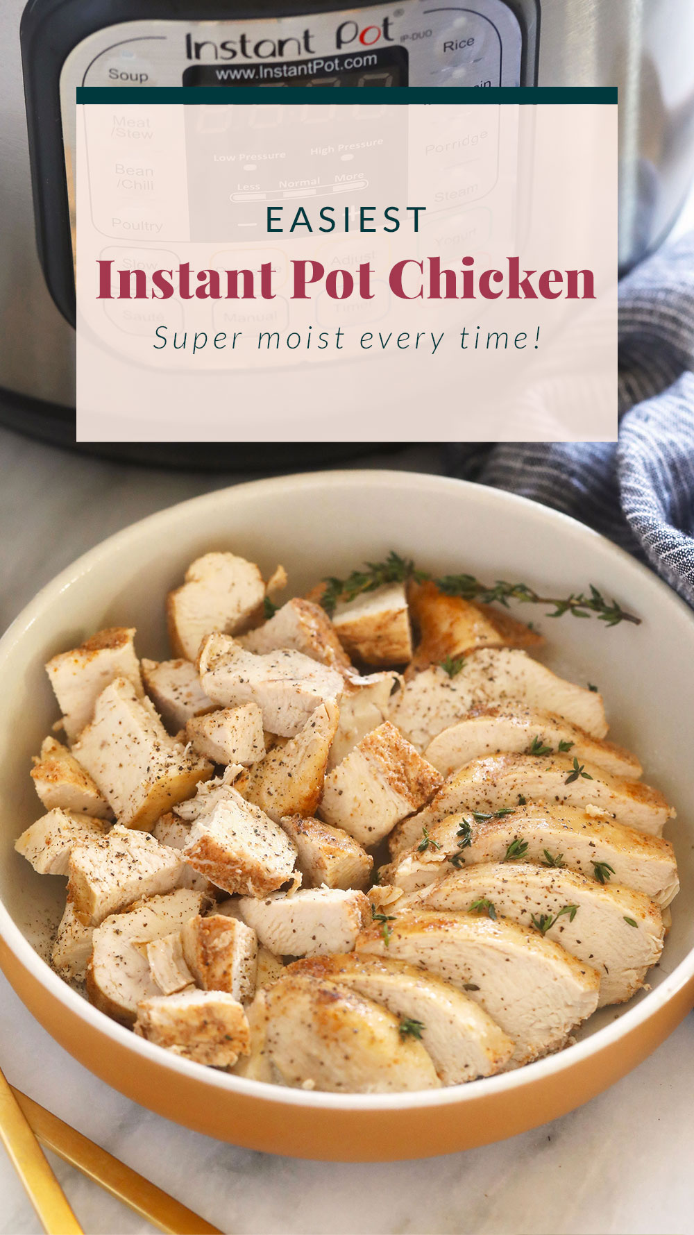 Easy Instant Pot Chicken Breast (+ More Instant Pot Chicken Breast