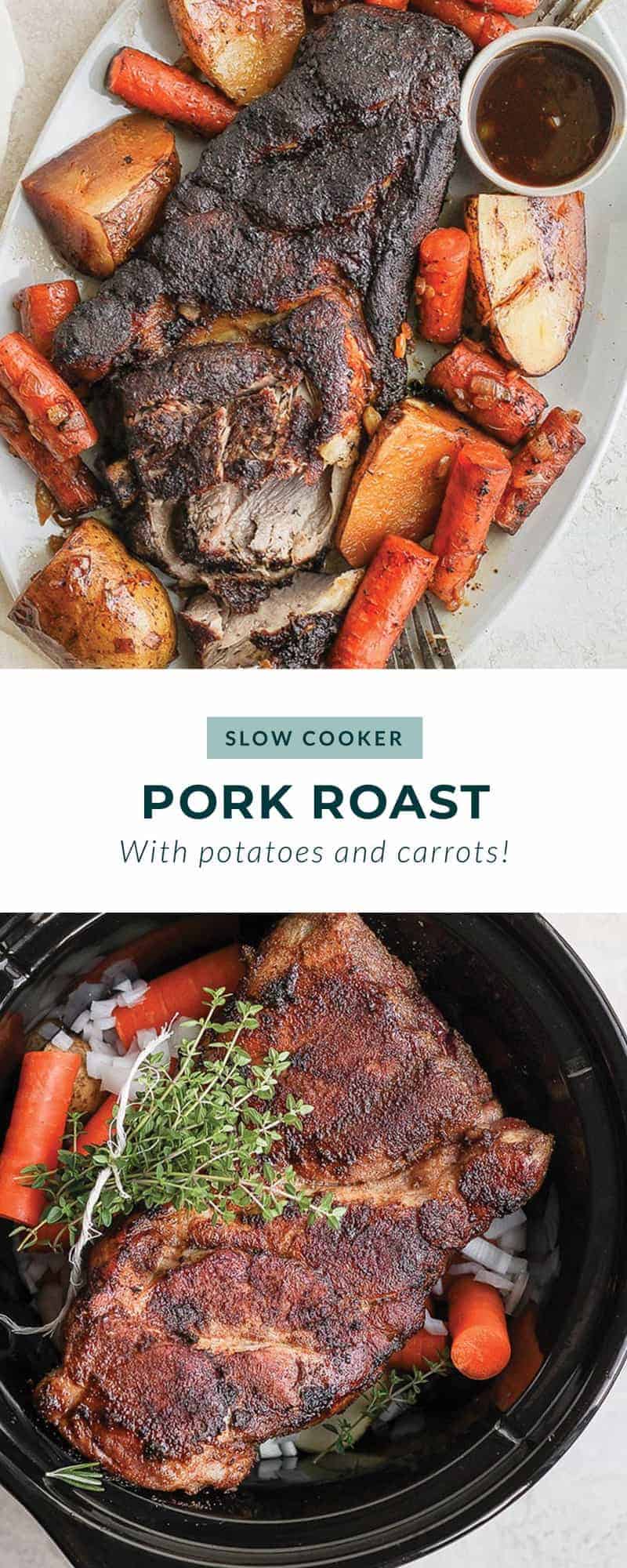 Tender Slow Cooker Pork Roast (Easy + Flavorful) - Fit Foodie Finds