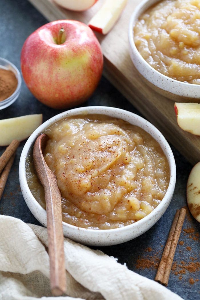 Easy Instant Pot Applesauce No Added Sugar Fit Foodie Finds