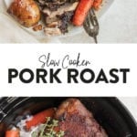 slow cooker pork roast pin.
