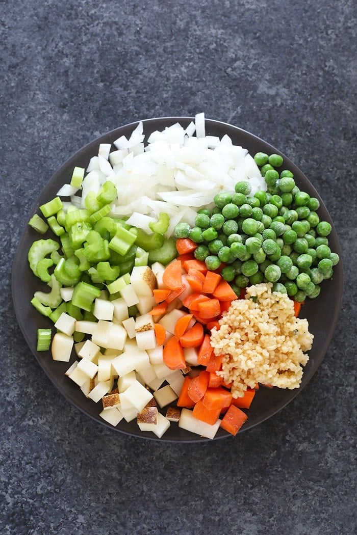 vegetables on plate