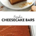 pumpkin cheesecake bars