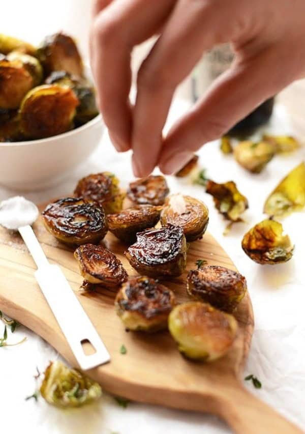 Balsamic Sea Salt Roasted Brussel Sprouts