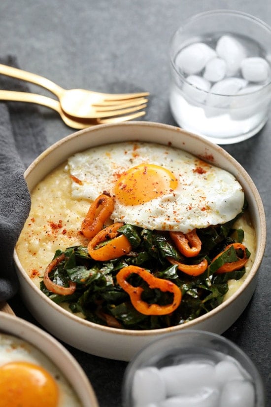 Southern-Style Cheesy Grits (23g protein!) - Fit Foodie Finds