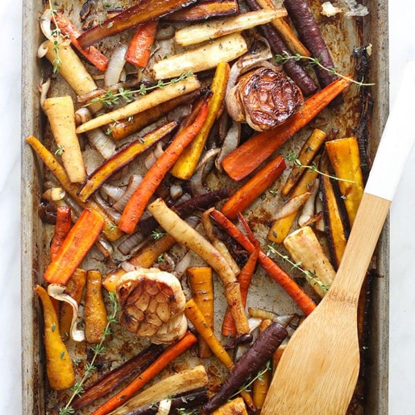 Honey Balsamic Roasted Carrots - Fit Foodie Finds