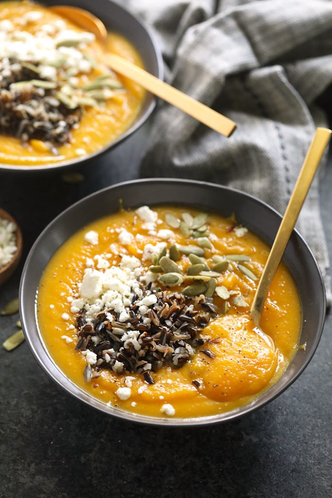 Instant Pot Butternut Squash Soup (Easy!) - Fit Foodie Finds